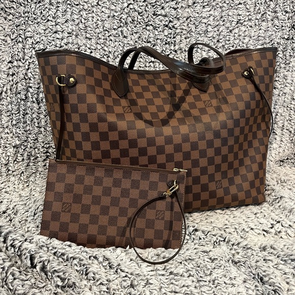 SOLD!!!!!!!     Louis Vuitton Damier Ebene Neverfull GM and Pochette - Picture 1 of 16
